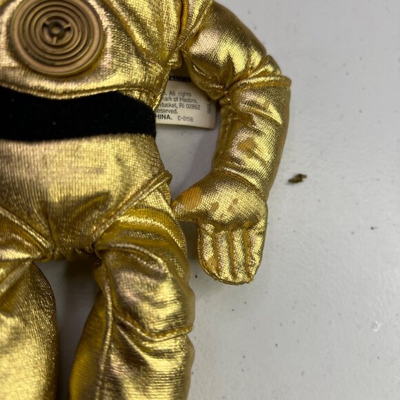 Vintage 1997 Star Wars Buddies C-3PO Plush Toy By Kenner 10 Inches Gold - Picture 5 of 14